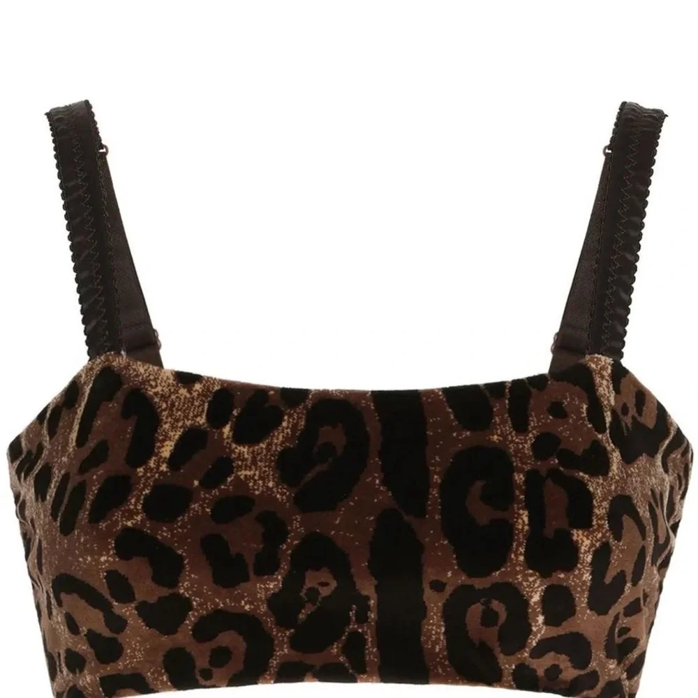 Dolce & Gabbana Animal Print Bralette Set Top & Leggin - Picture 6 of 9